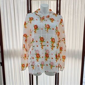 Disney Orange Bird Windbreaker Pullover NEW